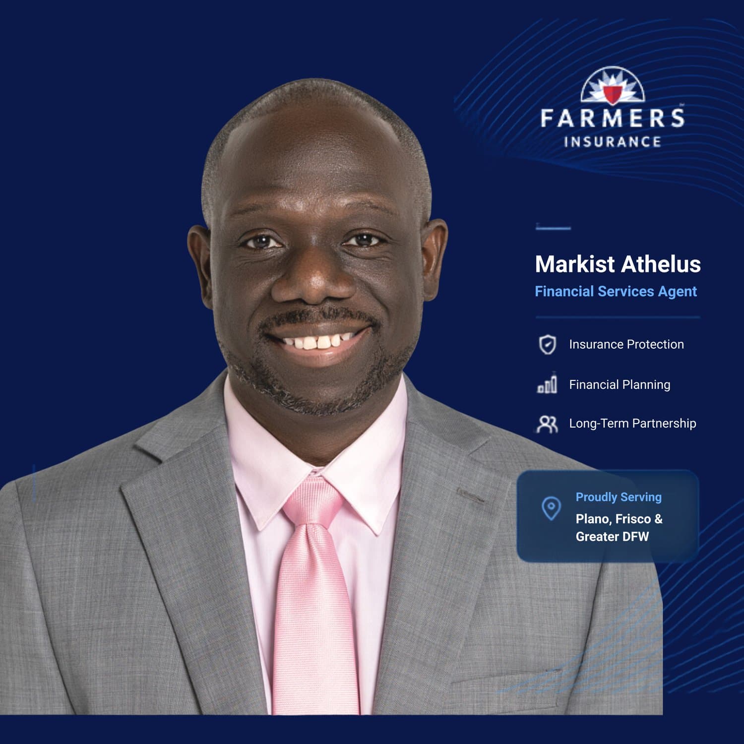Markist Athelus, Financial Services Agent with Farmers Insurance.